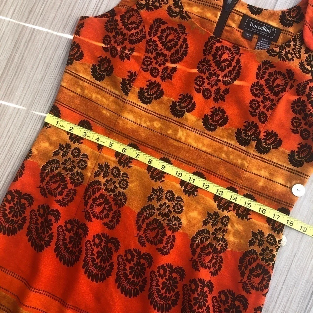 Tropical button dress Size 11/12 Borcellini - Picture 10 of 12